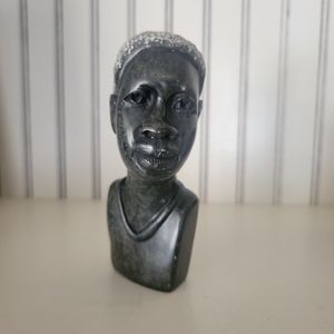 Rock head of an African man. 5inches tall.